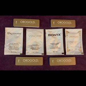 Lot of skincare samples venofye bionyx orogold